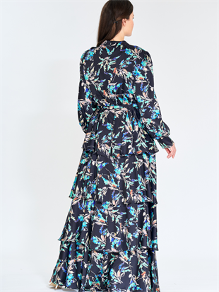 JAMİLA SARAH LİVA KAT KAT ELBİSE