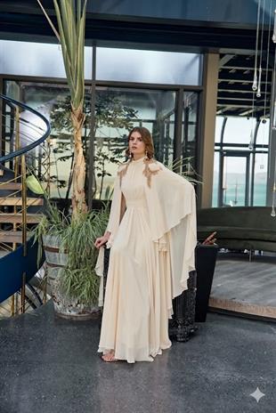 JAMİLA SARAH ŞİFON ASMINA UÇUŞ UÇUŞ ELBİSE