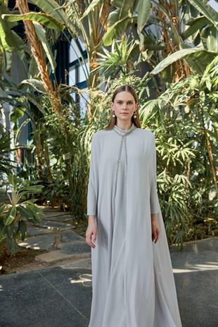 JAMİLA SARAH ŞİFON BOYDAN TAŞLI REA ELBİSE