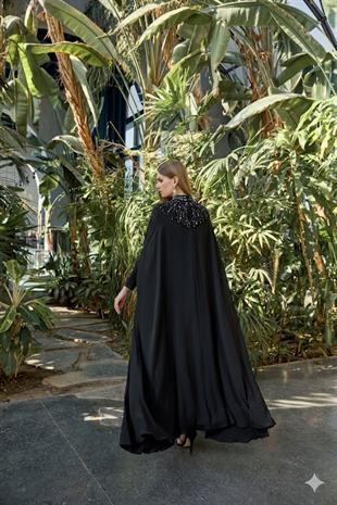 JAMİLA SARAH ŞİFON BOYDAN TAŞLI REA ELBİSE