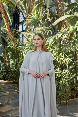 JAMİLA SARAH ŞİFON BOYDAN TAŞLI REA ELBİSE