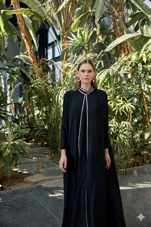 JAMİLA SARAH ŞİFON BOYDAN TAŞLI REA ELBİSE