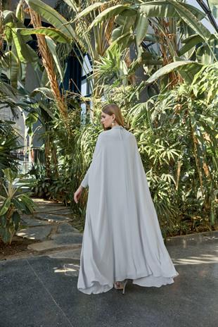 JAMİLA SARAH ŞİFON BOYDAN TAŞLI REA ELBİSE