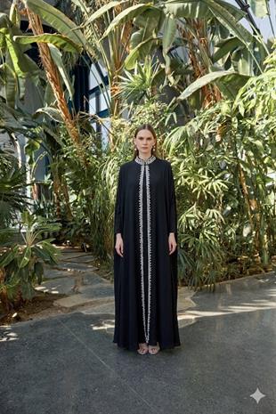 JAMİLA SARAH ŞİFON BOYDAN TAŞLI REA ELBİSE