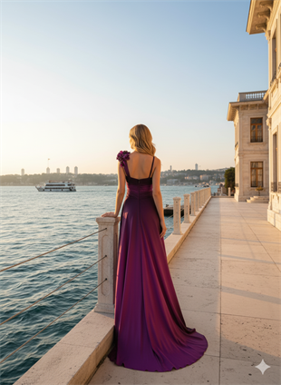 KATRE SATEN ABİYE ELBİSE