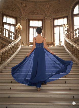 KATRE ŞİFON ABİYE ELBİSE