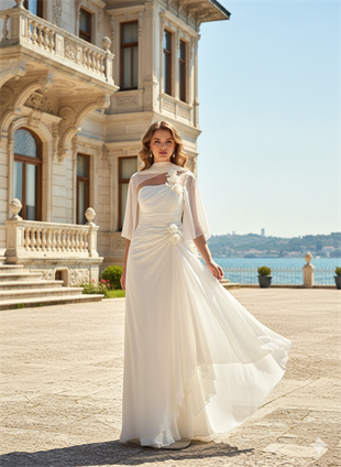 KATRE ŞİFON ABİYE ELBİSE