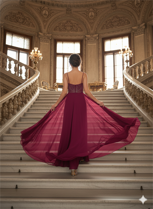 KATRE ŞİFON ABİYE ELBİSE