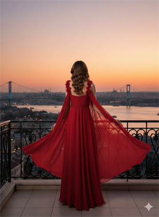 KATRE ŞİFON ABİYE ELBİSE