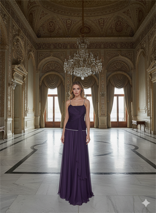 KATRE ŞİFON ABİYE ELBİSE