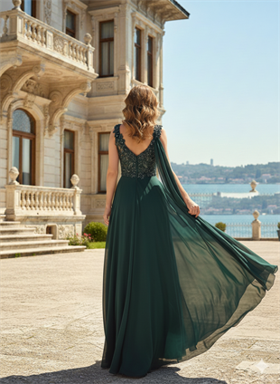 KATRE ŞİFON ABİYE ELBİSE