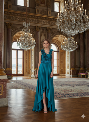 KATRE ŞİFON ABİYE ELBİSE