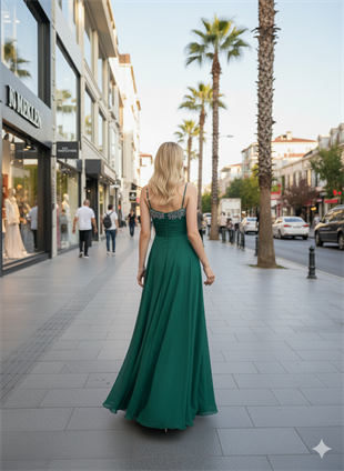 KATRE ŞİFON ABİYE ELBİSE