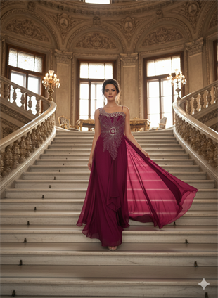 KATRE ŞİFON ABİYE ELBİSE