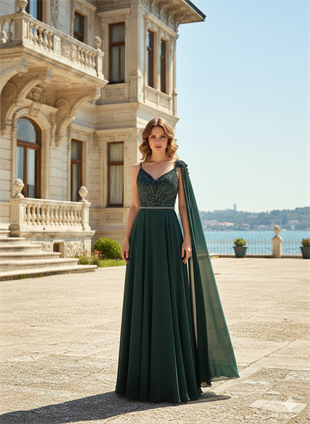 KATRE ŞİFON ABİYE ELBİSE