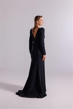 KENZEL AKSESUAR APLİKLİ BALIK ABİYE ELBİSE