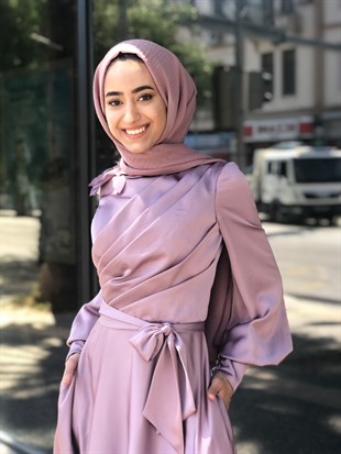 KENZEL SATEN EVENING DRESS