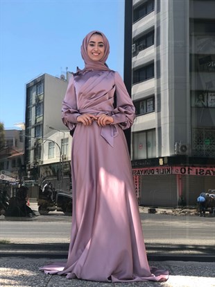 KENZEL SATEN EVENING DRESS