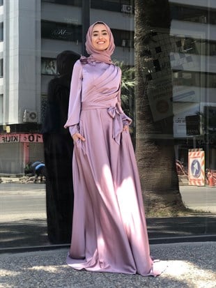 KENZEL SATEN EVENING DRESS