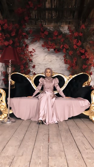 KENZEL SATIN EVENING DRESS