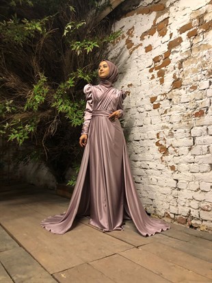 KENZEL SATIN EVENING DRESS