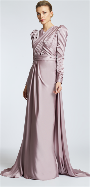 KENZEL SATIN EVENING DRESS
