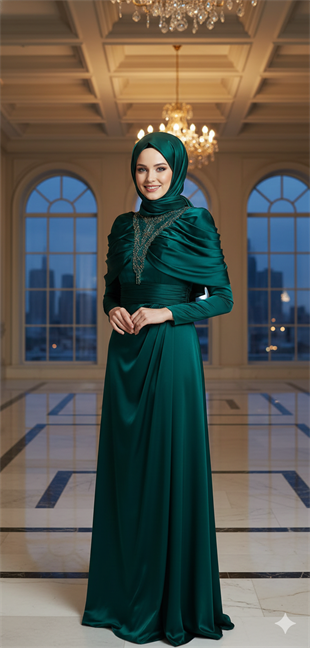 KENZEL SATEN ABİYE ELBİSE