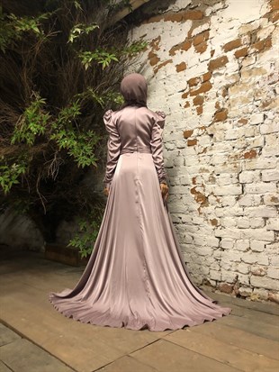 KENZEL SATIN EVENING DRESS