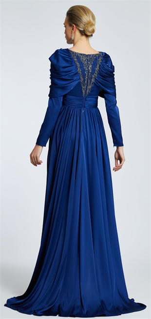 KENZEL SATIN EVENING DRESS