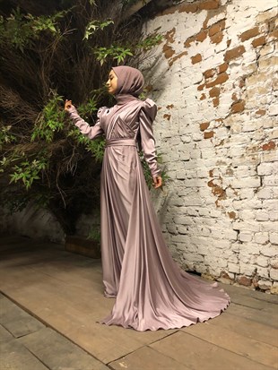 KENZEL SATIN EVENING DRESS