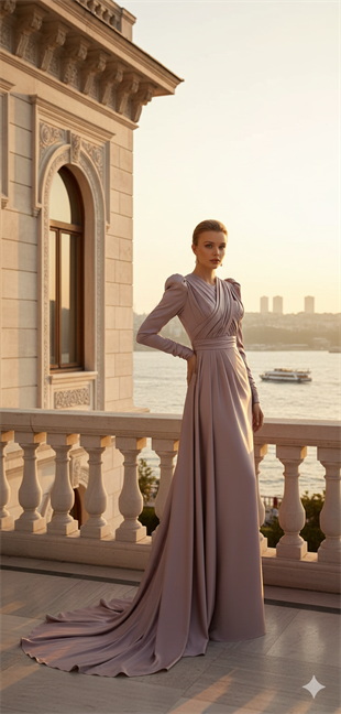 KENZEL SATEN ABİYE ELBİSE