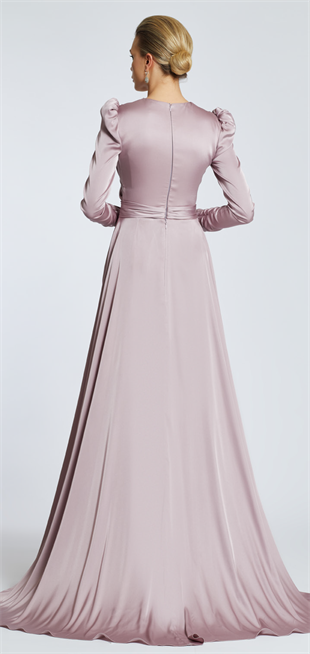 KENZEL SATIN EVENING DRESS