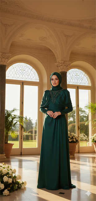 KENZEL SATEN ABİYE ELBİSE