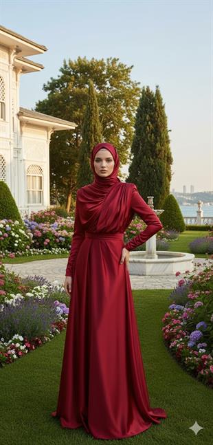 KENZEL SATEN ABİYE ELBİSE