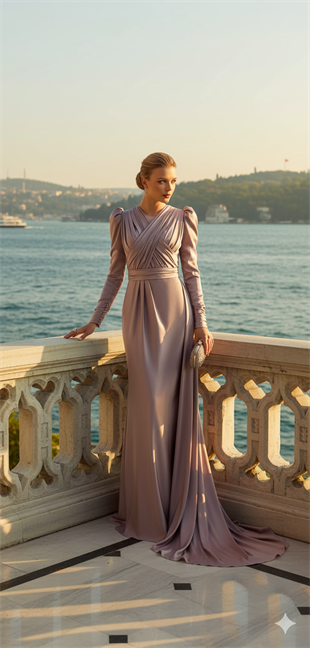 KENZEL SATEN ABİYE ELBİSE