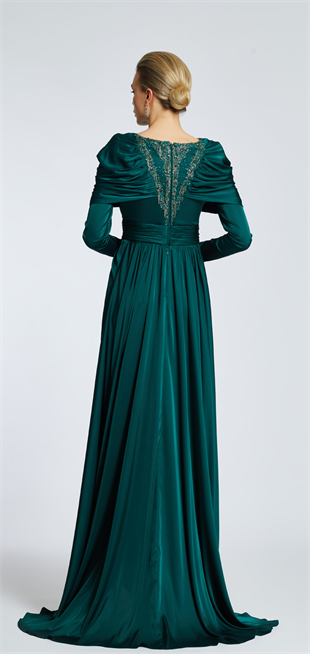 KENZEL SATIN EVENING DRESS