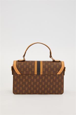 Levidor LOGOLU MONOGRAM DESEN EL ÇANTASI