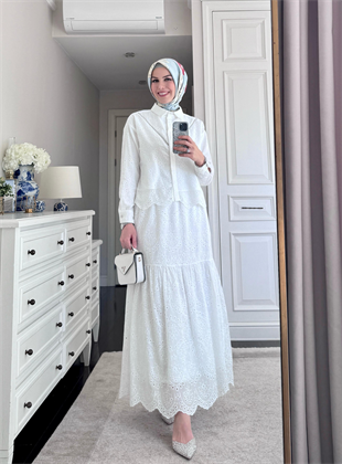 Merwe by moodbasic BRODE TAŞLI BLUZ