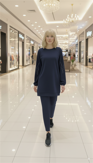 MİARUJ KOLLARI TAŞLI TUNİK