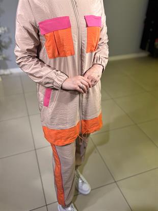 MİARUJ RENKLİ CEPLİ TRENHCOAT