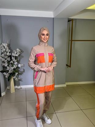 MİARUJ RENKLİ CEPLİ TRENHCOAT