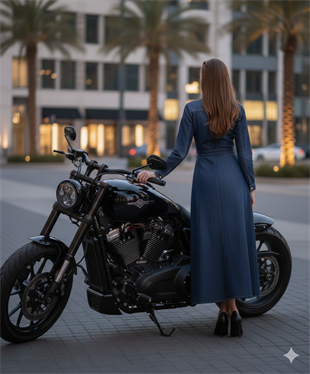 MİARUJ TAŞLI KOT ELBİSE