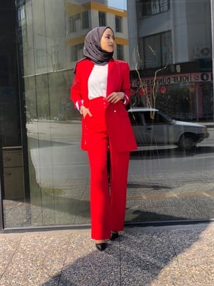 MİARUJ ÜÇGEN KORSAJLI YÜKSEK BEL PANTALON