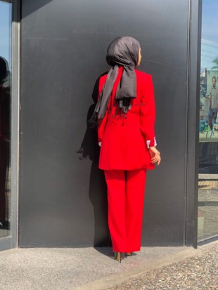 MİARUJ ÜÇGEN KORSAJLI YÜKSEK BEL PANTALON