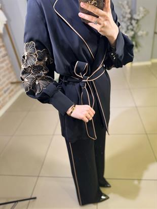 MİARUJ YANI BİYELİ KREP PANTOLON