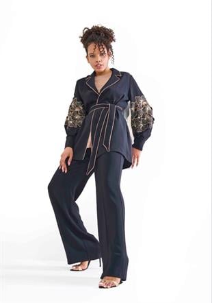 MİARUJ YANI BİYELİ KREP PANTOLON