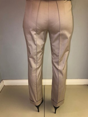 MİMYA DUBLE PAÇA PANTOLON-TAŞ
