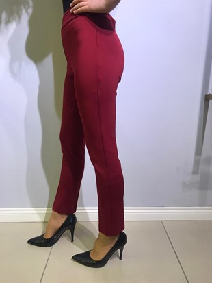 MİMYA DÜZ PANTOLON-KIRMIZI
