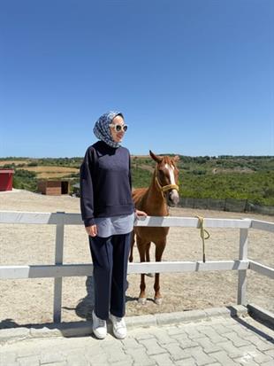 MOODBASIC APLİKE NAKIŞLI KAPÜŞONLU OYŞO TAKIM