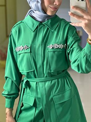 MOODBASIC CEPLERİ TAŞ İŞLEMELİ KREP TAKIM